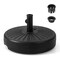 20 Inch Fill-able Heavy-Duty Round Umbrella Base Stand with Metal Supporting Pole